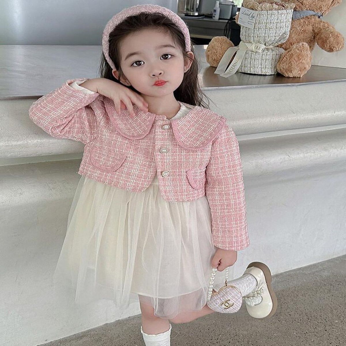 GENERICO - Vestido de Niña Elegante +  Saco