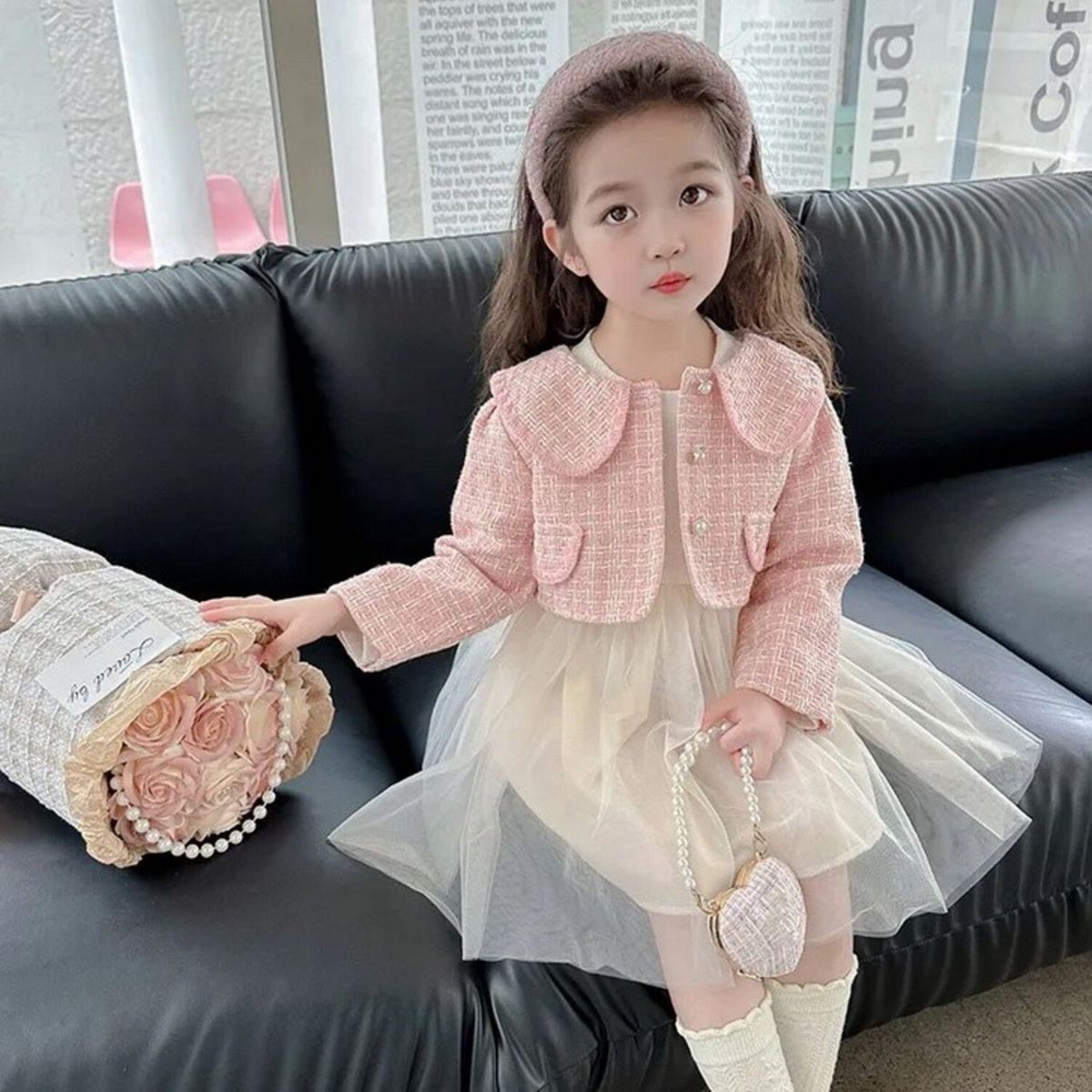 GENERICO - Vestido de Niña Elegante +  Saco