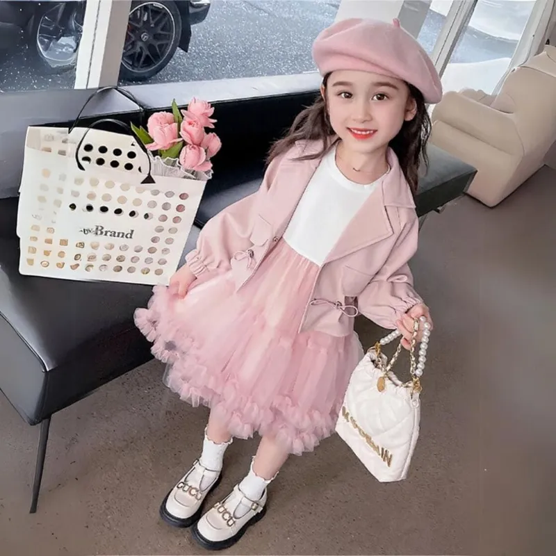 GENERICO - Vestido de Niña Elegante  2 piezas +  Casaca