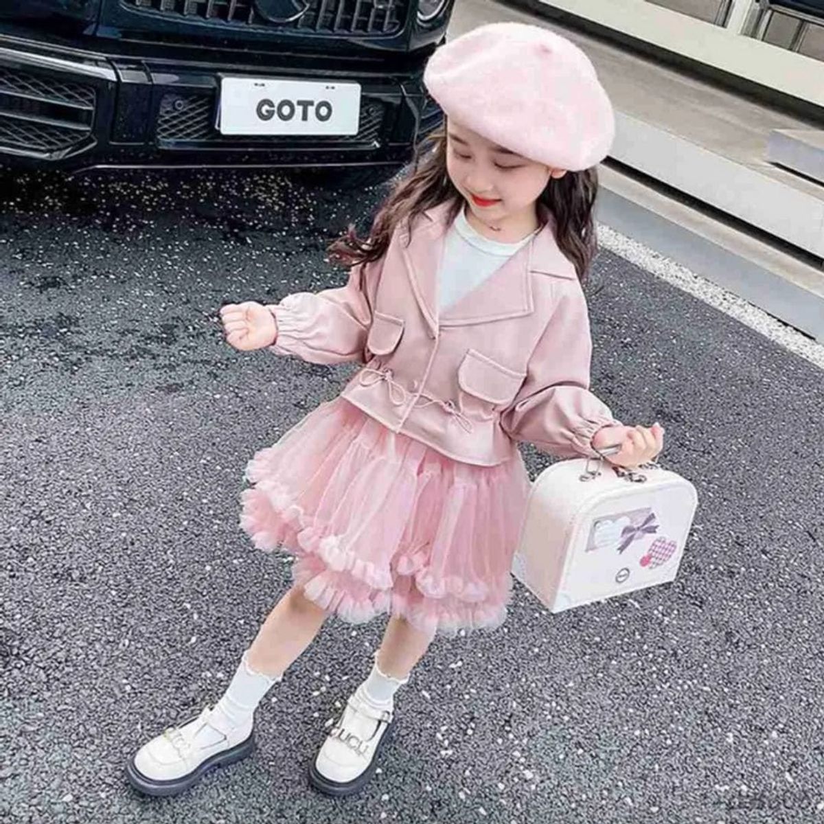 GENERICO - Vestido de Niña Elegante  2 piezas +  Casaca