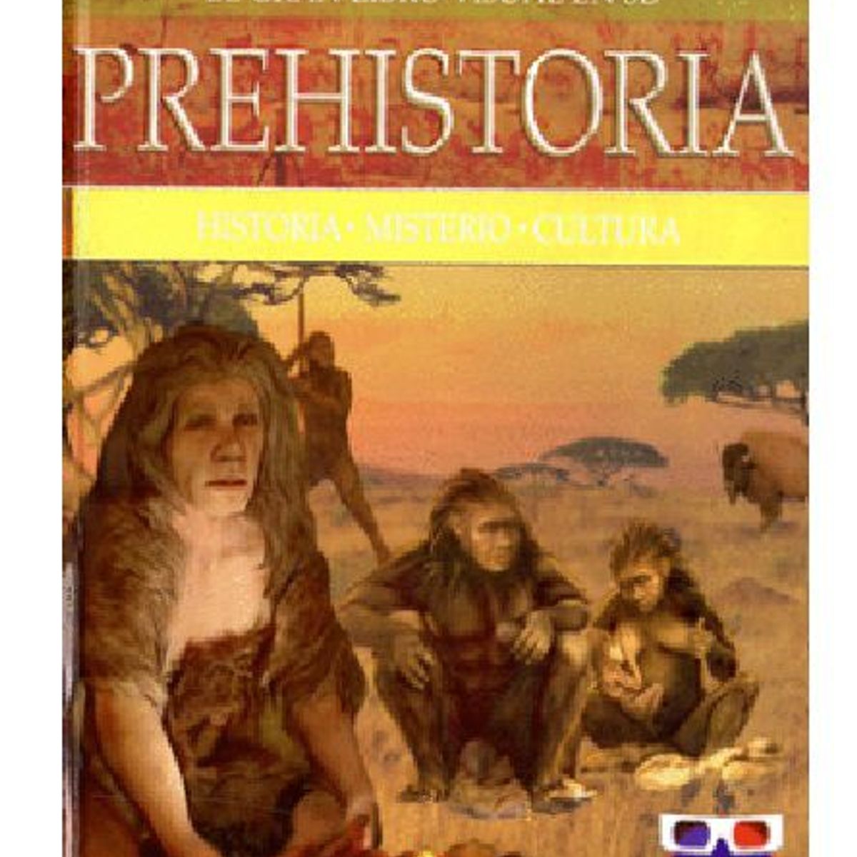 GENERICO - Libro Infantil El gran libro visual en 3D Prehistoria