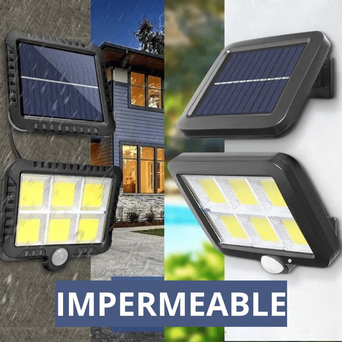 GENERICO - Reflector Recargable 6W con Energía Solar Luz Blanca YOHAD