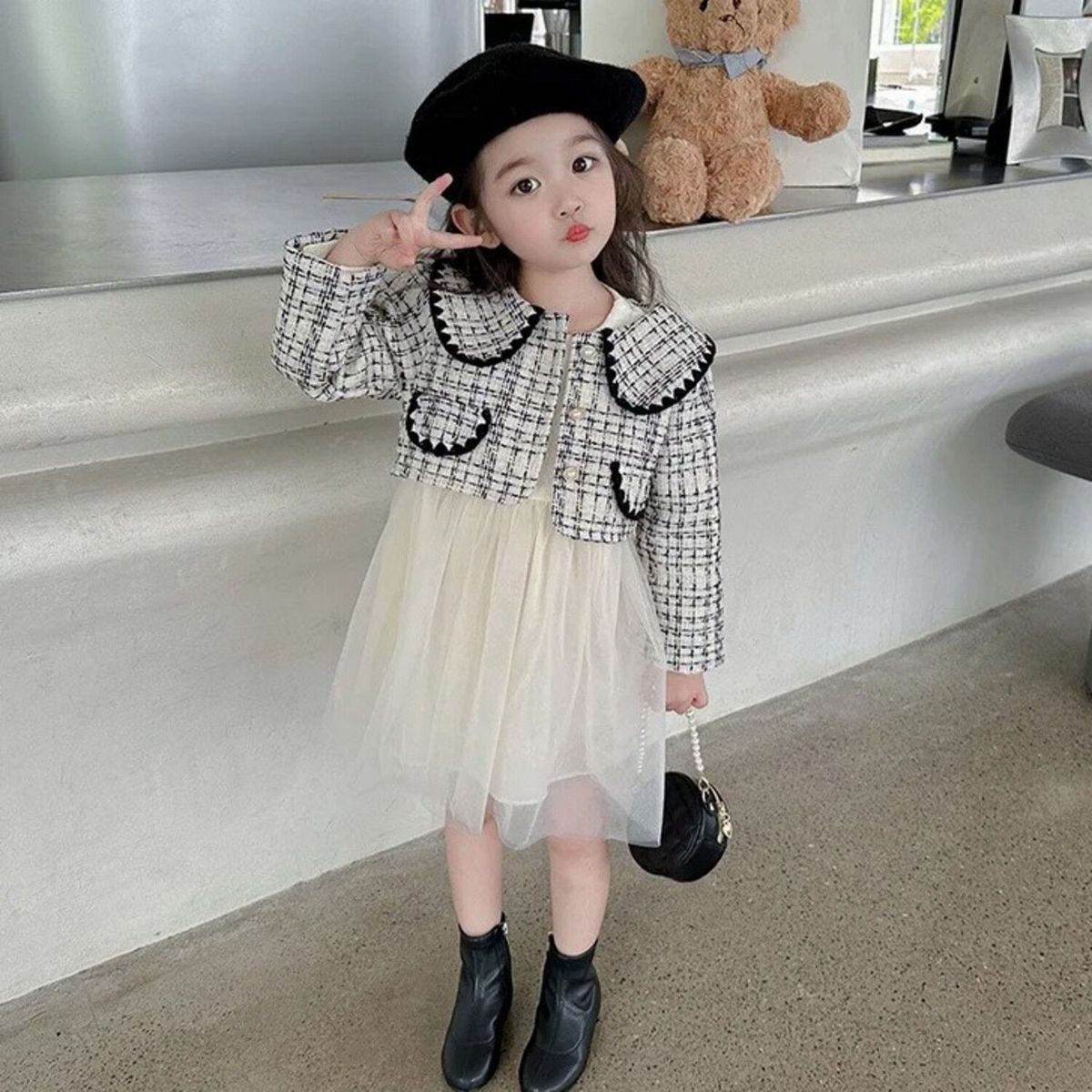 GENERICO - Vestido de Niña Elegante  ( Vestido +   Saco )