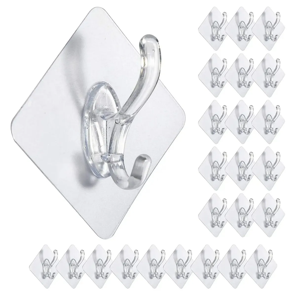 GENERICO - Colgador con Adhesivo Gancho Pack 6