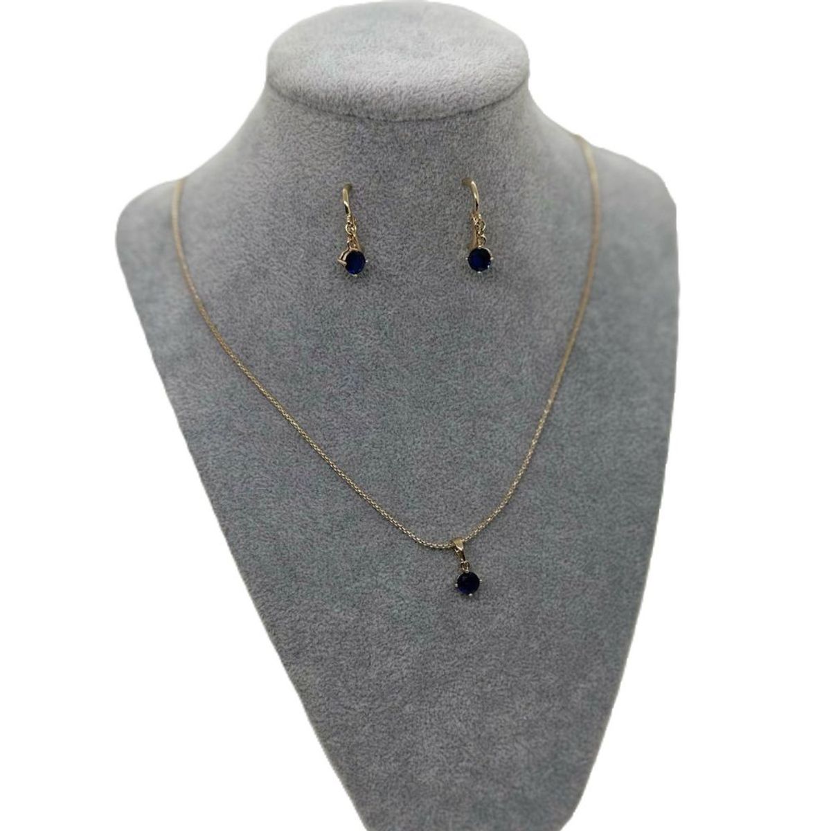 GENERICO - SET CORAZÓN ZAFIRO INOXIDABLE TRIPLE BAÑO