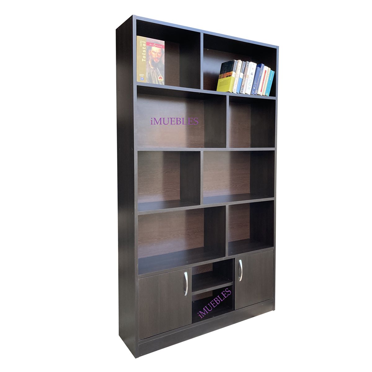 TEMEL - Librero De Melamina, Estante De Melamina, Biblioteca 1 Metro