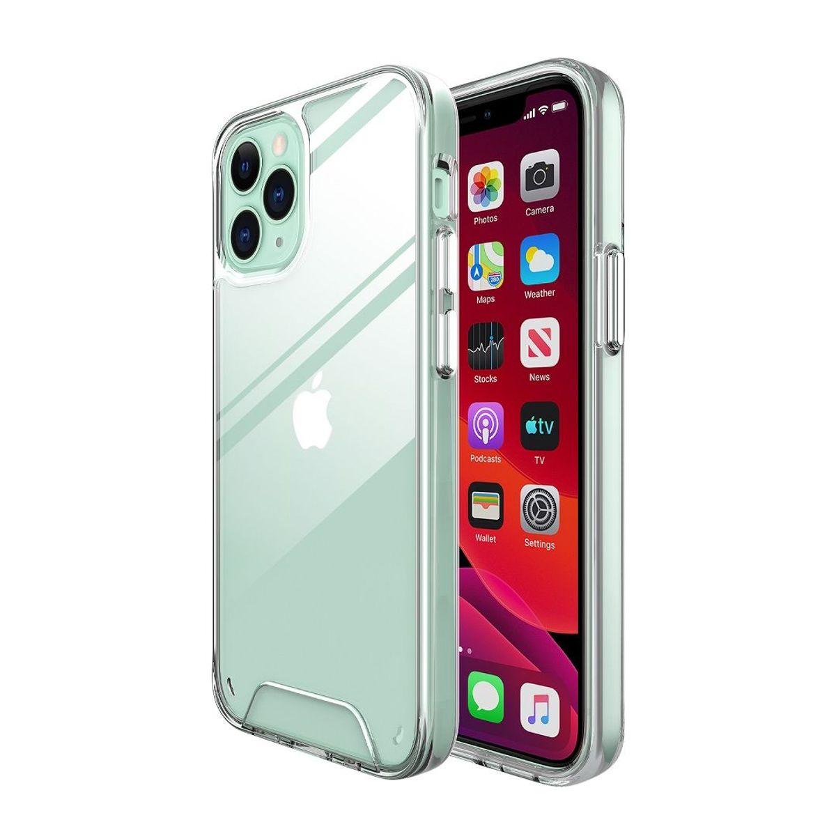 GENERICO - Space Carcasa iPhone 12 y 12 Pro Transparente