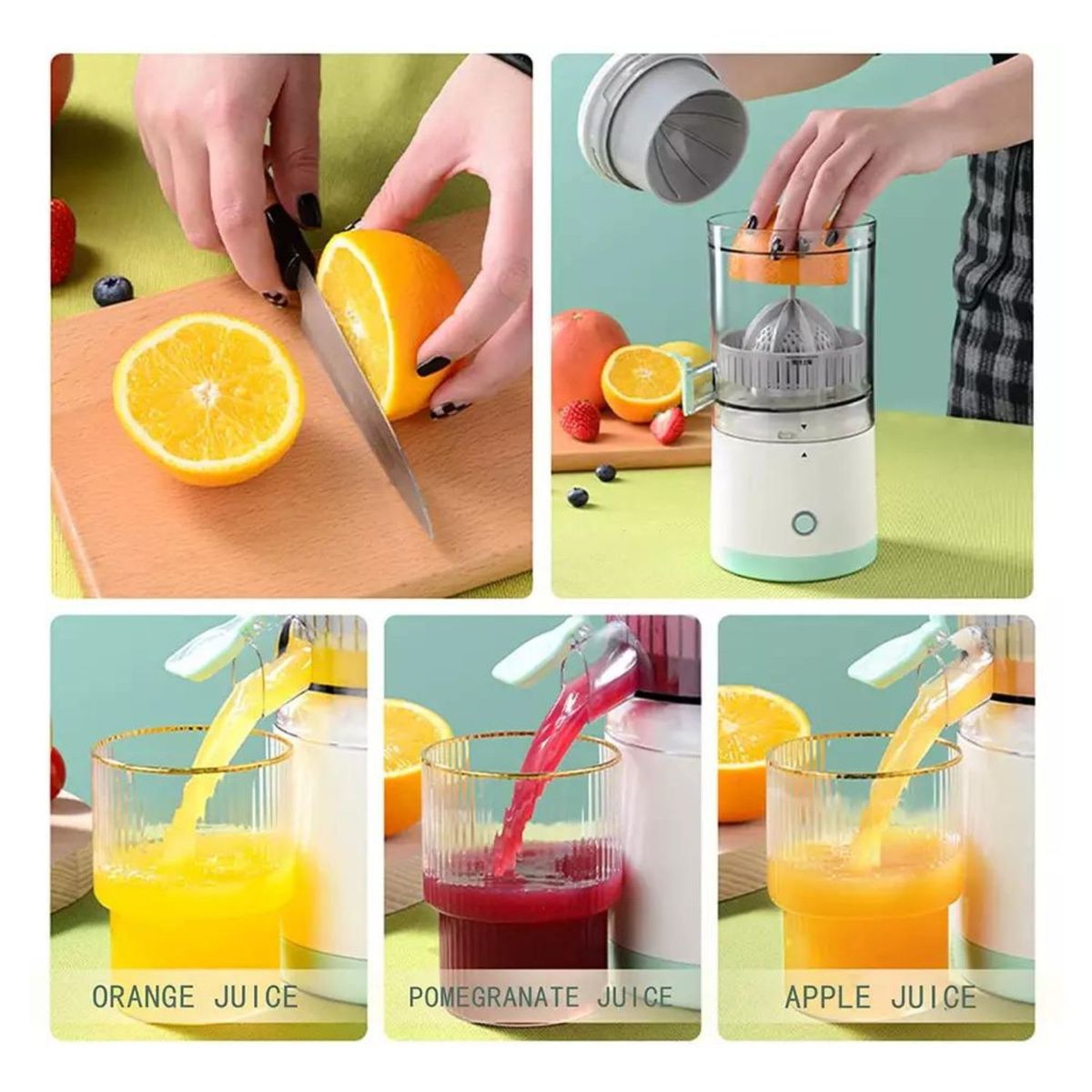 ROSH - Exprimidor de Naranjas Eléctrico Portátil