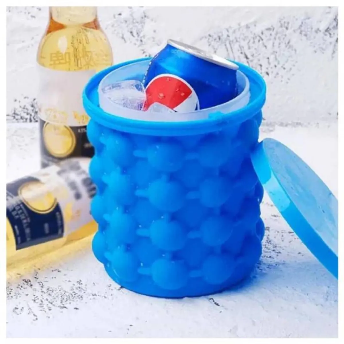 GENERICO - Hielera de Silicona Ice Cube - Hielera Cubera Molde de hielo