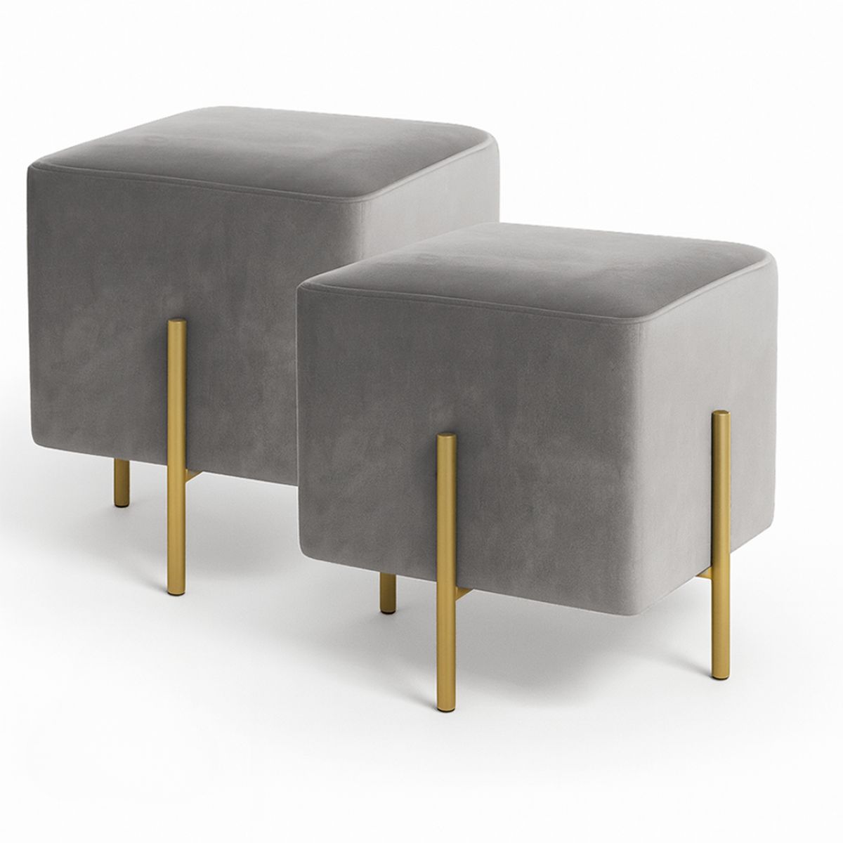 GENERICO - PUFF DANIEL GRIS GOLD