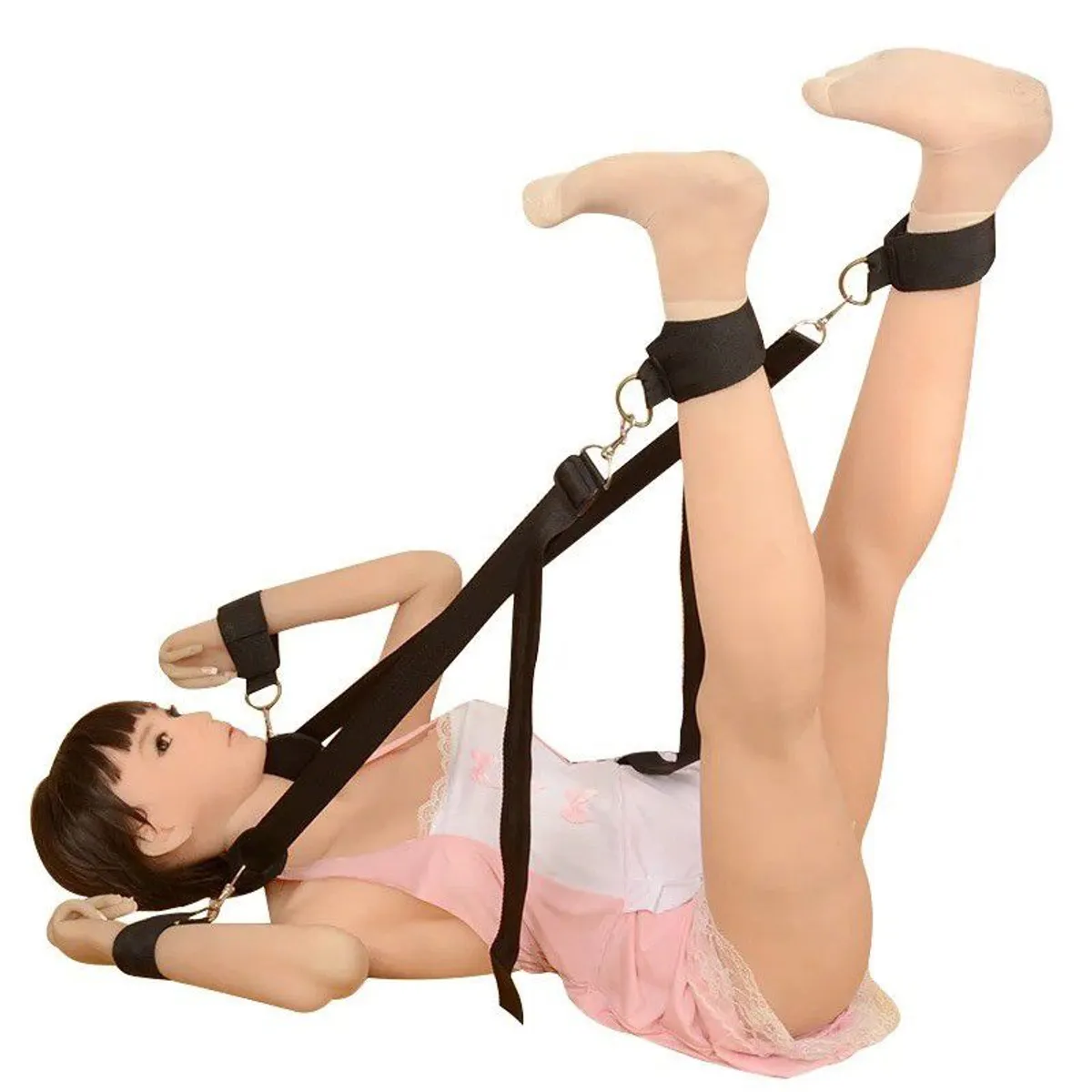 GENERICO - Esposas para amarrar arnes bdsm cuello mano y pies