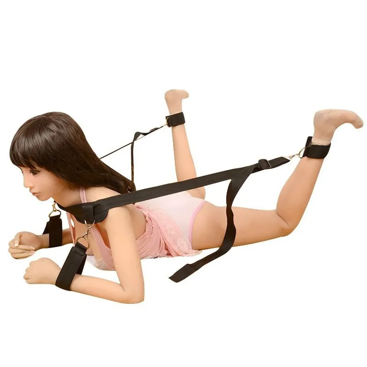 GENERICO - Esposas para amarrar arnes bdsm cuello mano y pies