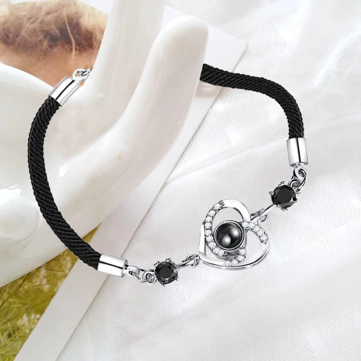 GENERICO - Pulsera brazalete corazón para parejas 100 formas de decir "Te amo"