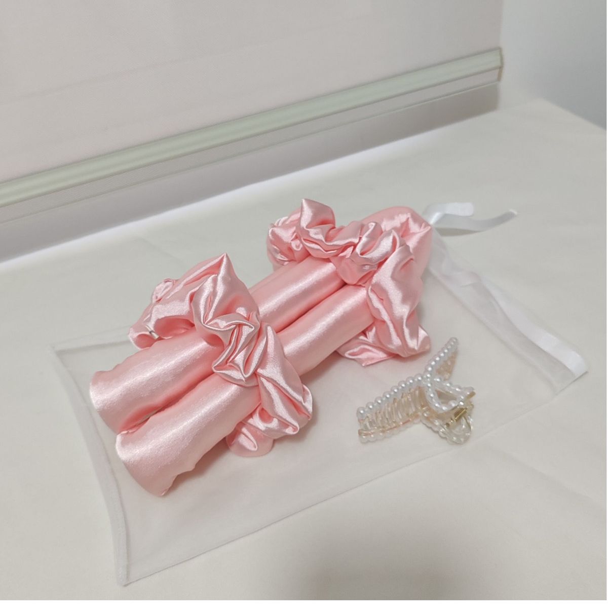 GENERICO - Rizador de Cabello Sin Calor 2 Collets 1 Gancho - Rosa