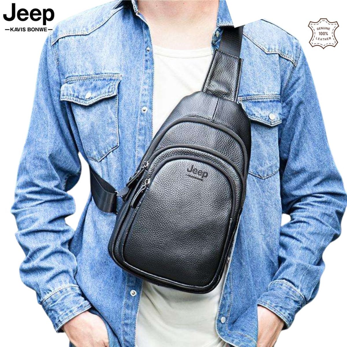 GENERICO - Pechera J- kavis de Cuero Vacuno 4036 Diseño moderno