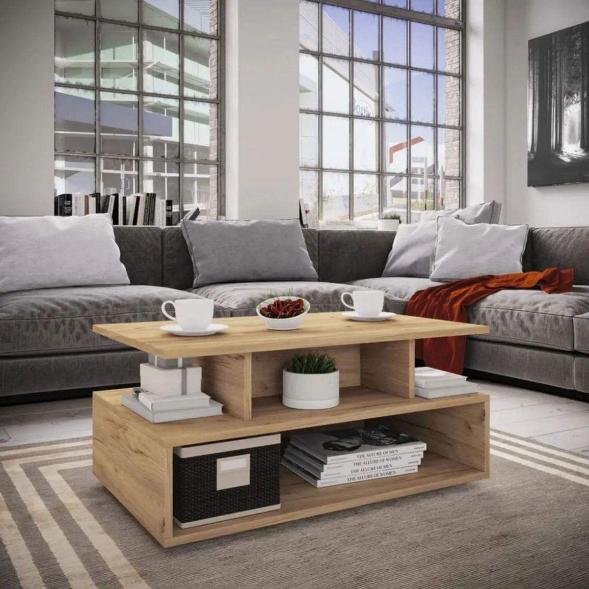 TU MESITA - Mesa de Centro Moderna Wakrah TU MESITA