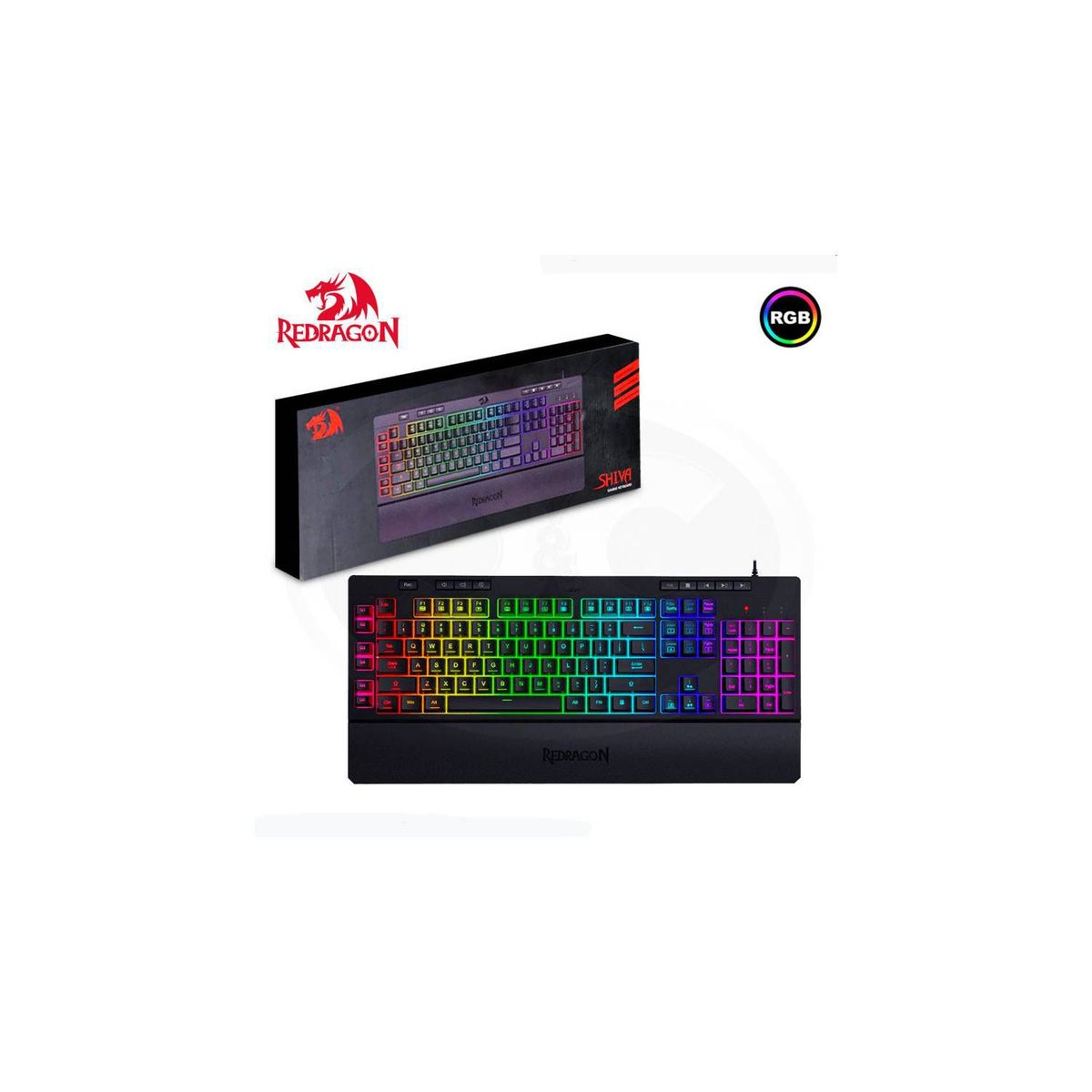 REDRAGON - SHIVA K512RGB-SP Teclado Semi Mecánico Gamer Redragon
