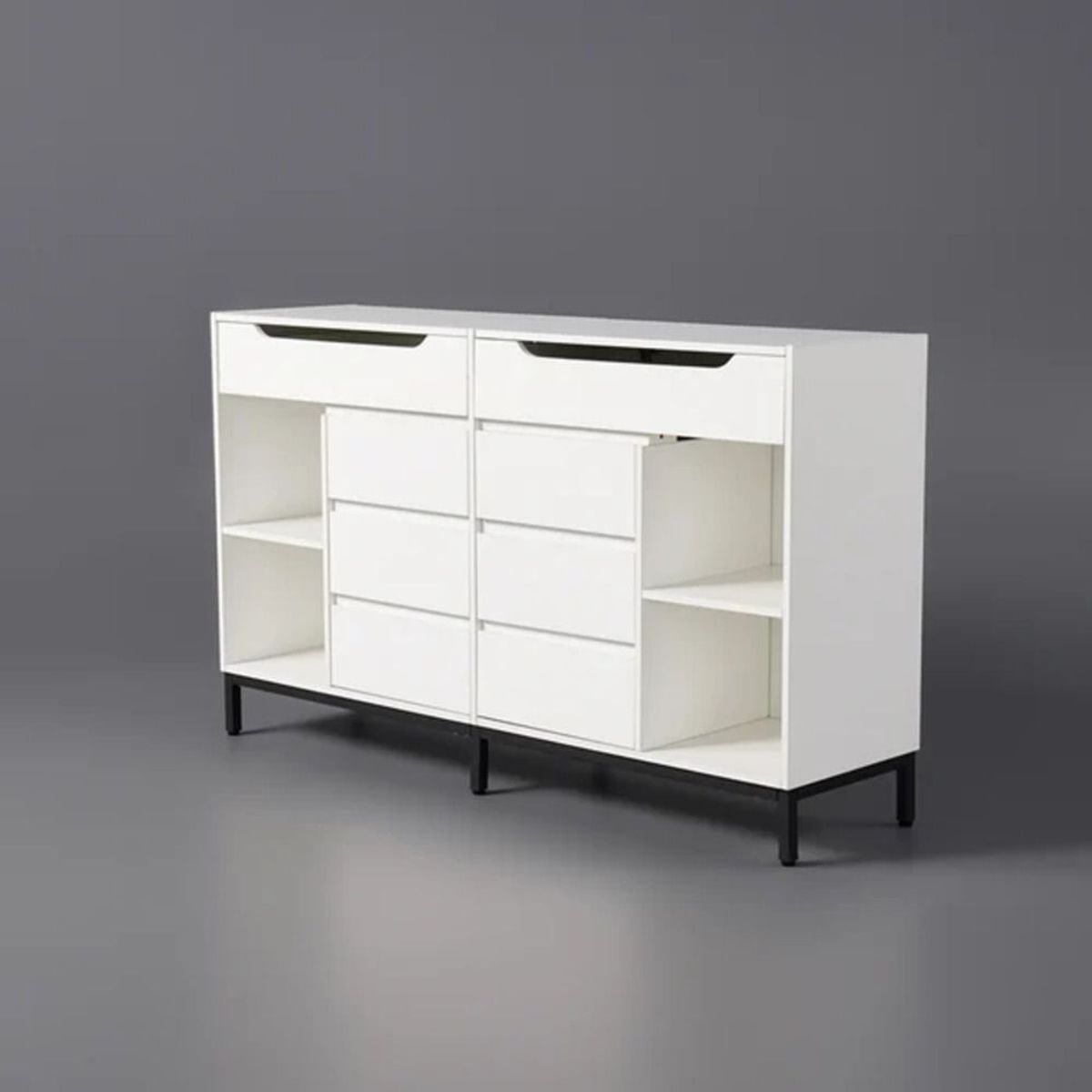 TU MESITA - Cómoda Moderna 6 Cajones Valencia color Blanco TU MESITA