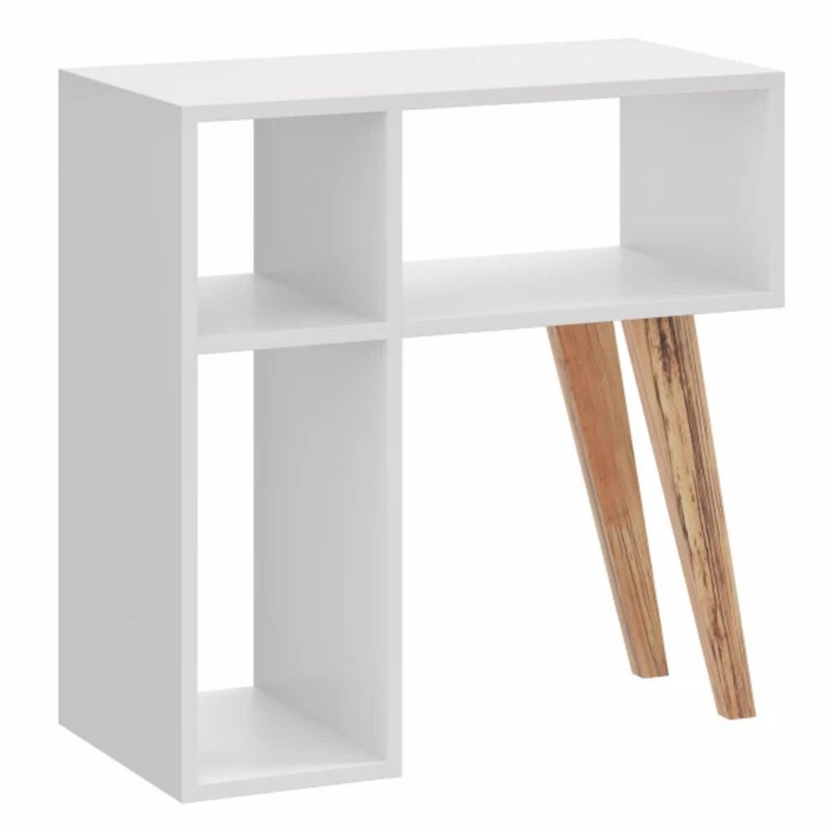 TU MESITA - Mueble práctico Multiusos Alexa color Blanco TU MESITA