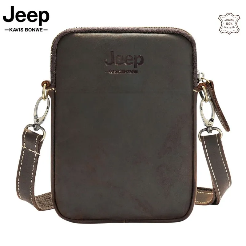 JEEP - Morral JEEP kavis de cuero vacuno de alta gama 6097