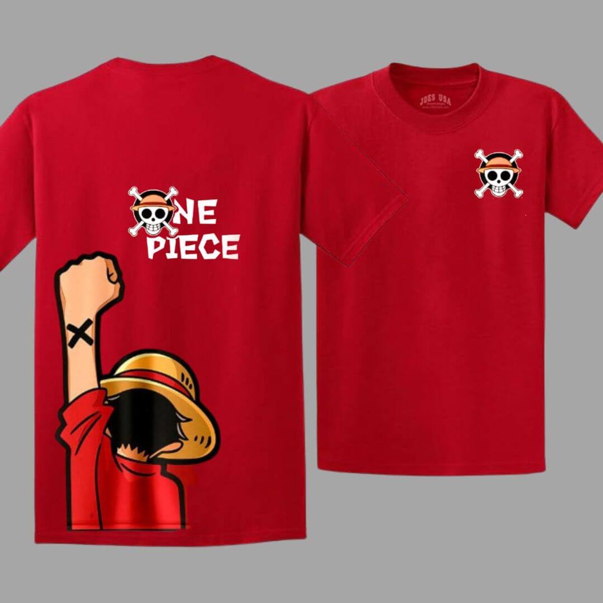 GENERICO - Polos Luffy One Piece Peluche Luffy - Talla desde 4 hasta XL