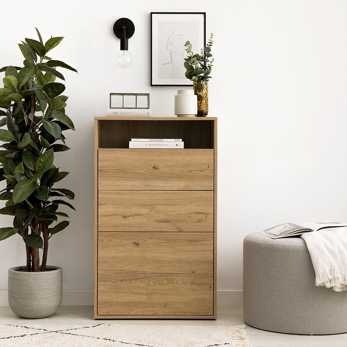 TU MESITA - Cómoda Vertical Rosaura 3 cajones TU MESITA color Natural
