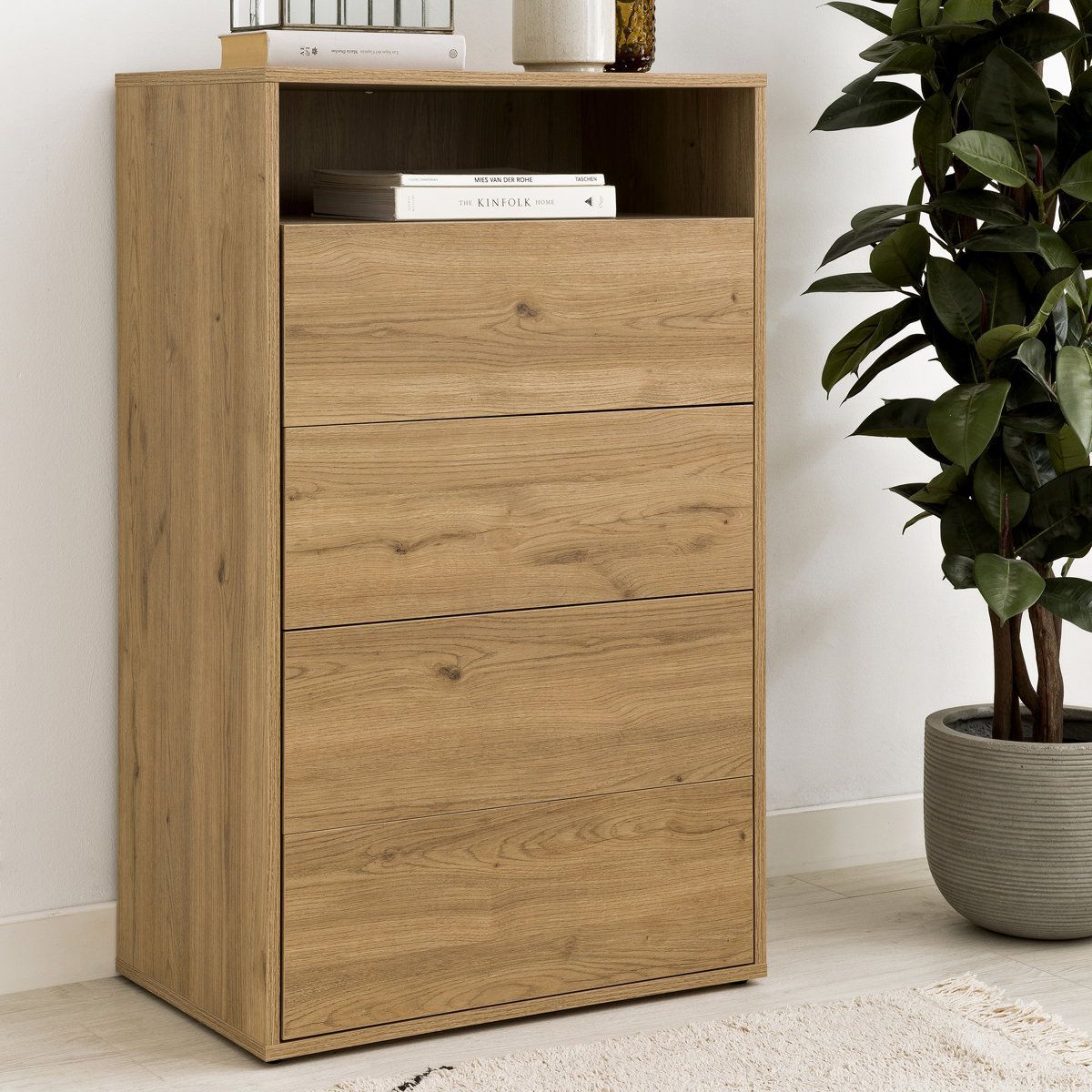 TU MESITA - Cómoda Vertical Rosaura 3 cajones TU MESITA color Natural