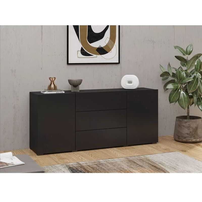 TU MESITA - Cómoda multiusos Ademir color Negro TU MESITA