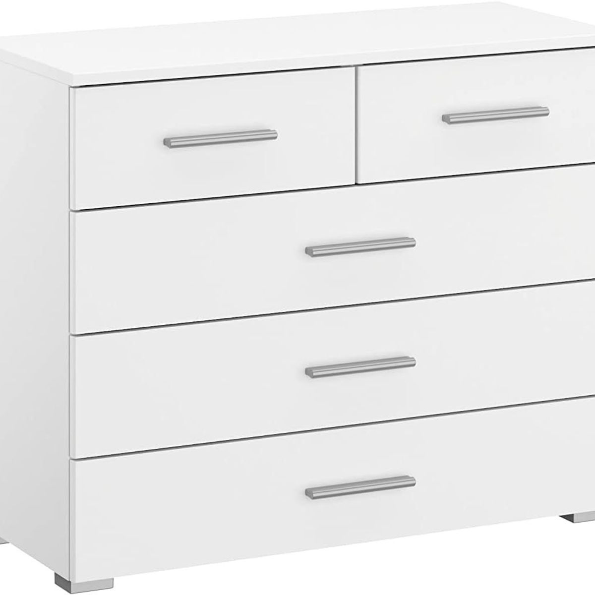 TU MESITA - Cómoda Clásica 5 cajones Alanis color Blanco TU MESITA
