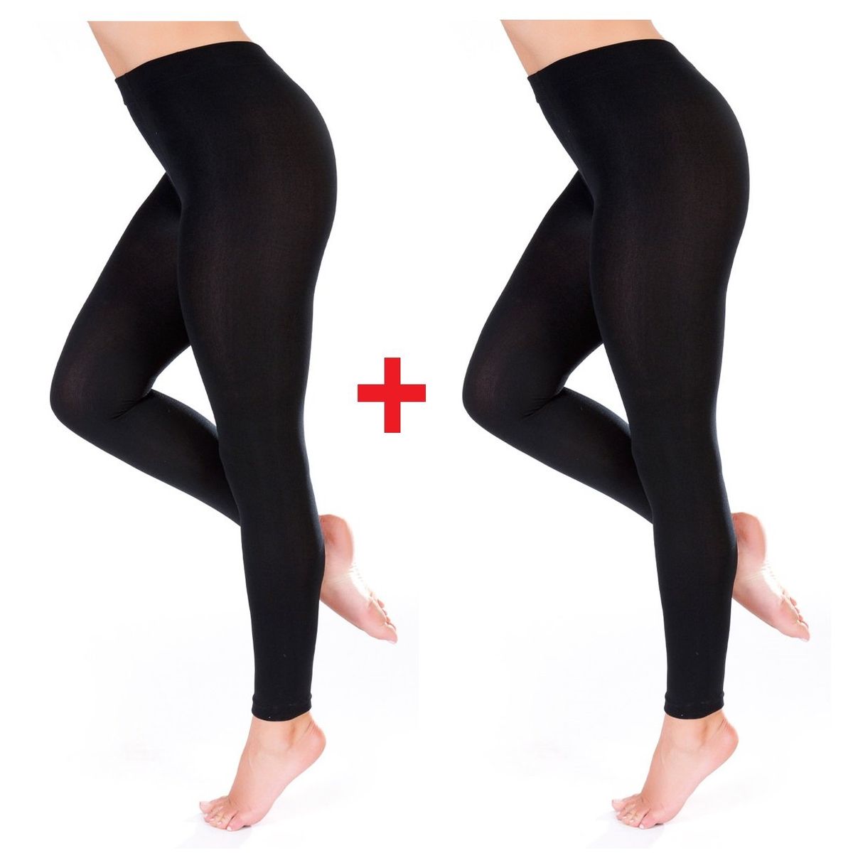 OEM - PACK 2 LEGGINS MUJER CALENTADOR PARA INTERIOR MICROPOLAR INVIERNO MINA