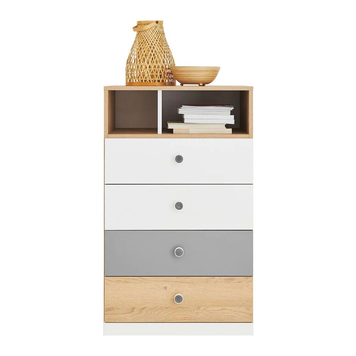 TU MESITA - Cómoda Juvenil Alison 4 cajones Multicolor TU MESITA