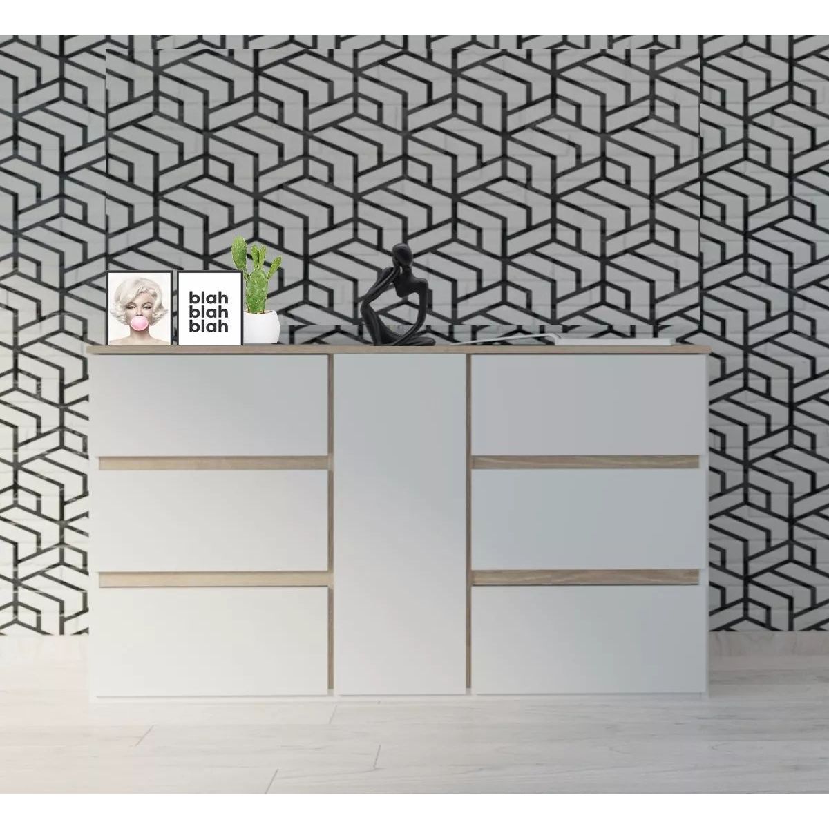 TU MESITA - Cómoda Zapatera Moderna Sahara color Blanco TU MESITA