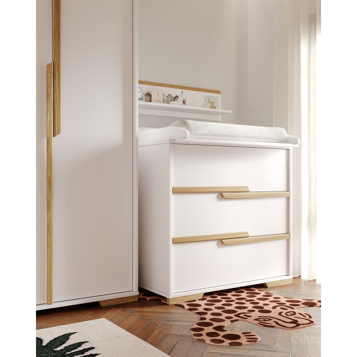 TU MESITA - Cómoda para Bebe Ryo 3 cajones color Blanco TU MESITA