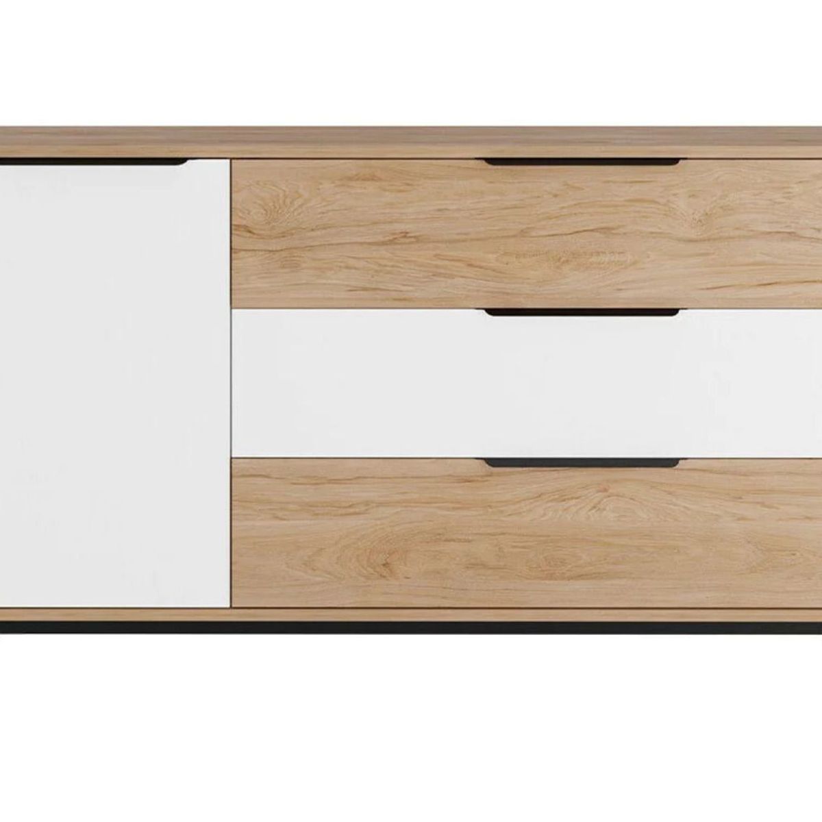 TU MESITA - Cómoda Clásica Eleonor 3 cajones 1 puerta TU MESITA