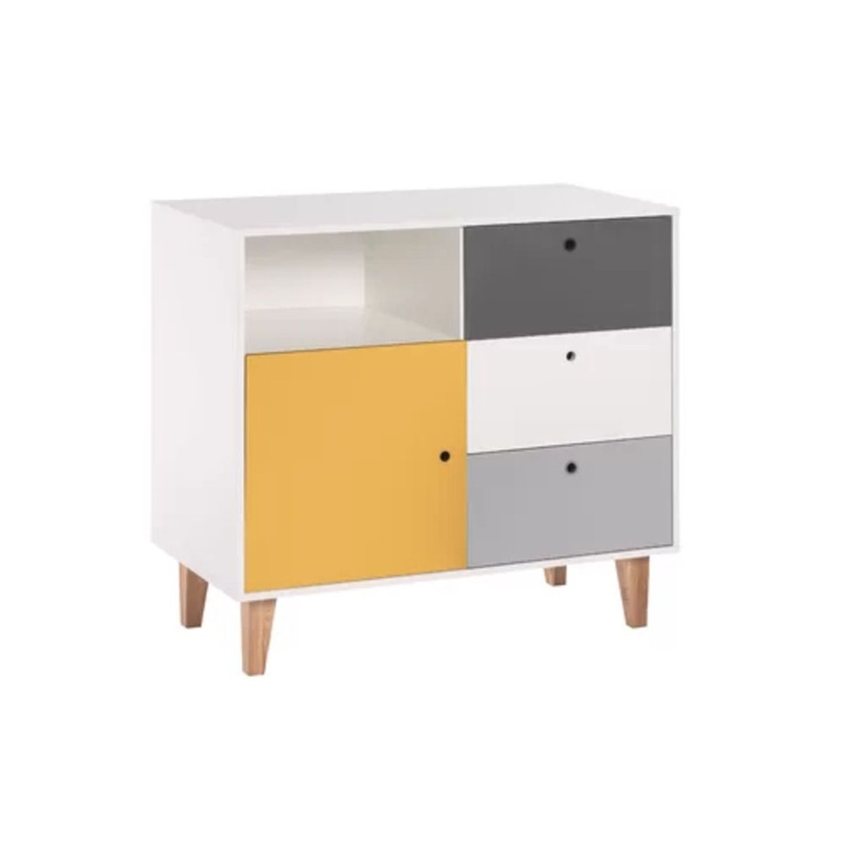 TU MESITA - Cómoda Infantil Vintage Nokeri Amarillo