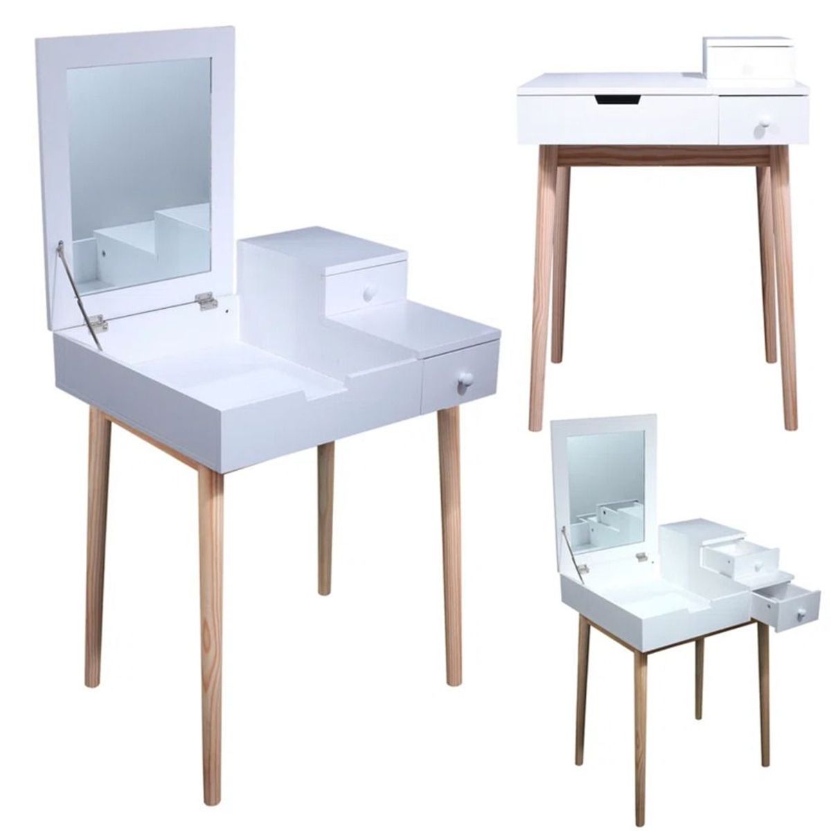 TU MESITA - Tocador Vintage Castilla Blanco