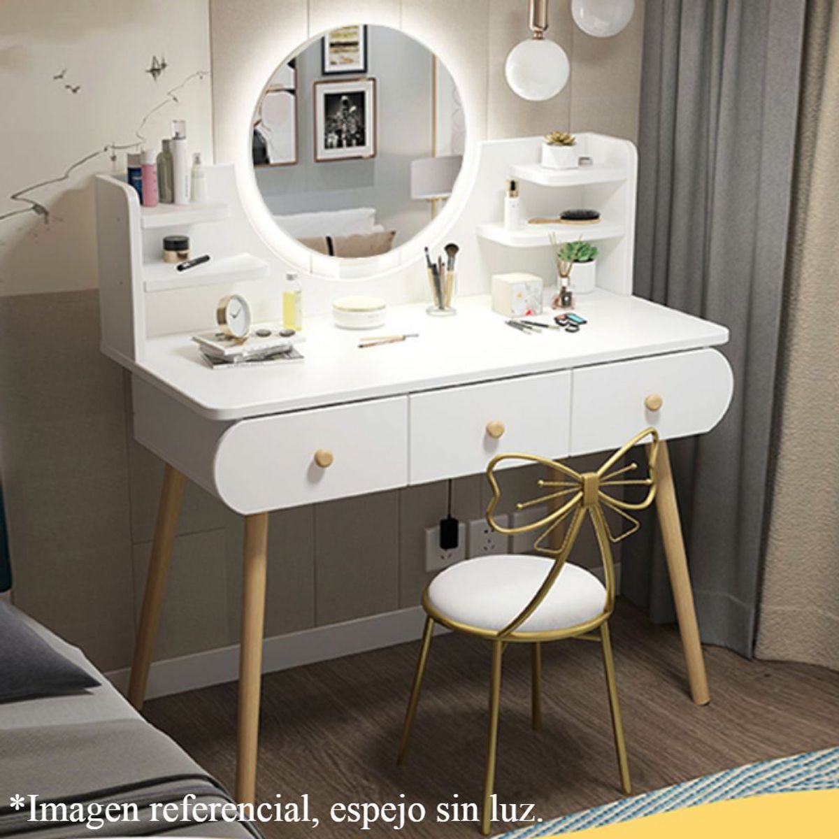 TU MESITA - Tocador Vintage Dalila 3 Cajones