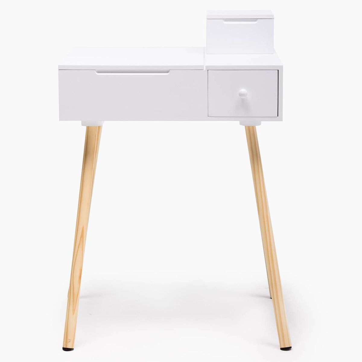 TU MESITA - Mueble Tocador Vintage Blanca 88X60Cm