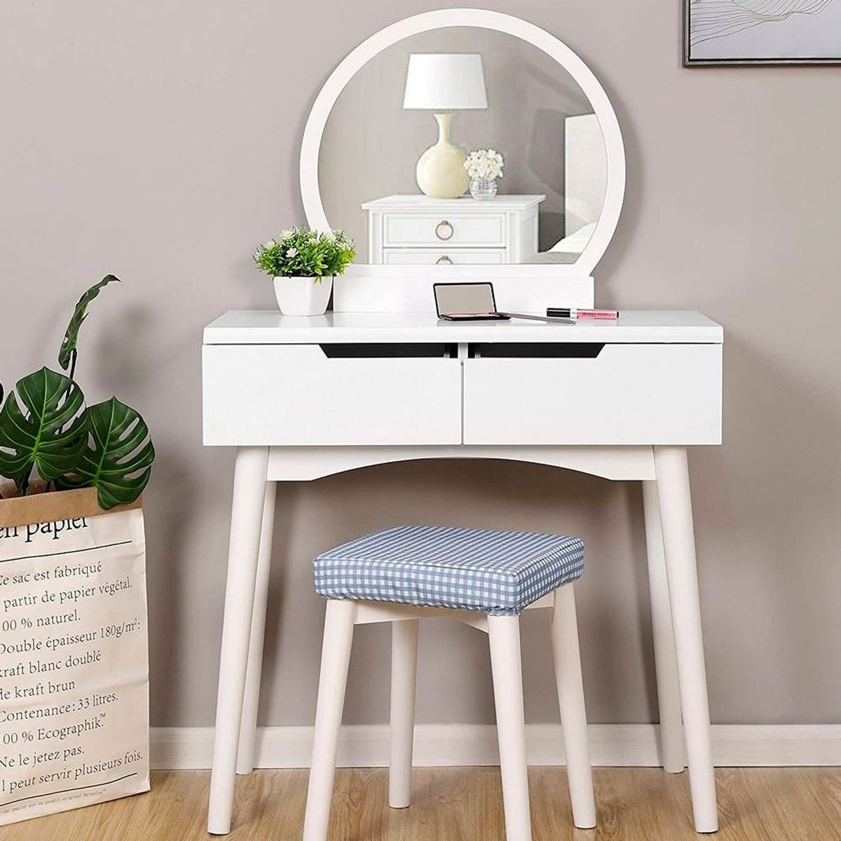 TU MESITA - Tocador Moderno Reflection Blanco