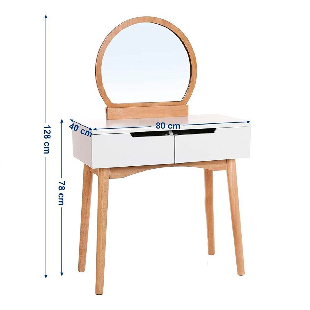 TU MESITA - Tocador Moderno Reflection Blanco/Duna