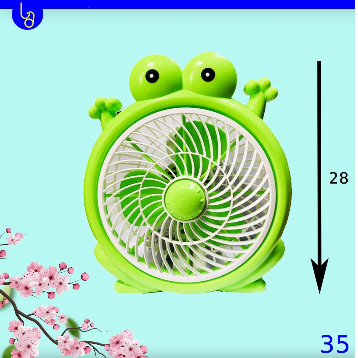 OEM - Ventilador de Escritorio Electrico Kawaii Sapito