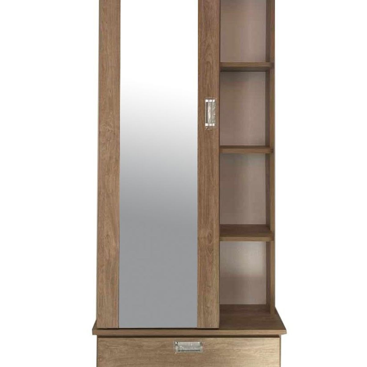 GENERICO - ZAPATERA BAÙL CON ESPEJO COLOR NUEZ