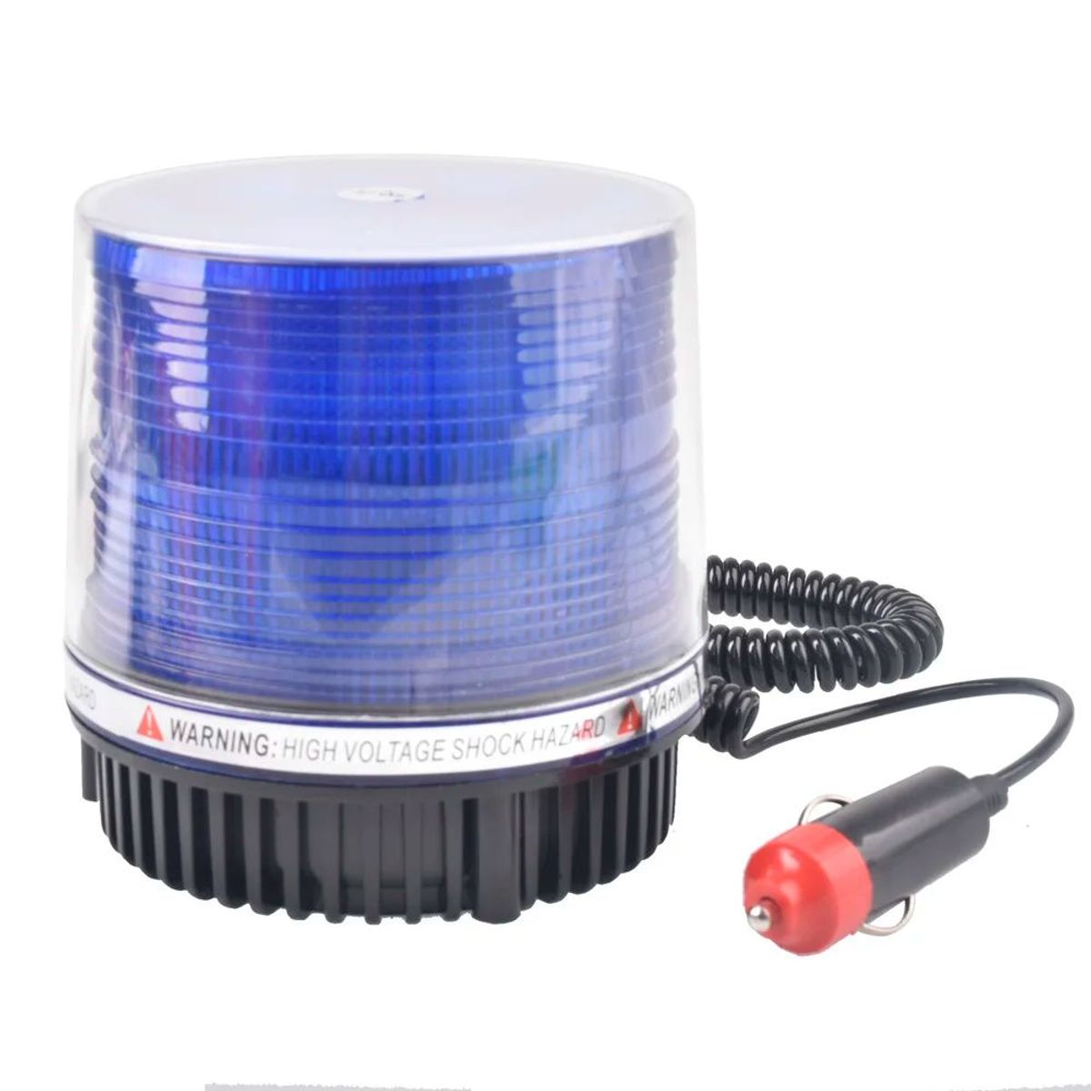 GENERICO - Circulina Led Estroboscópica 10 Led Base Magnética 12v Azul