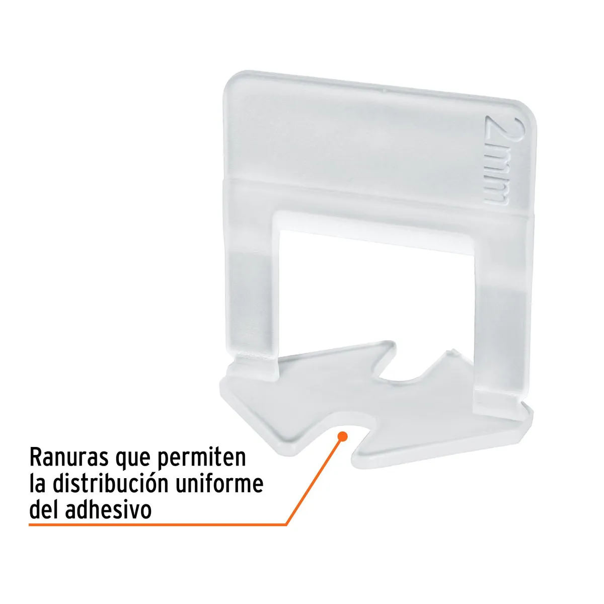 TRUPER - Anclas rectas para nivelacion de mayolica 100 unidades truper