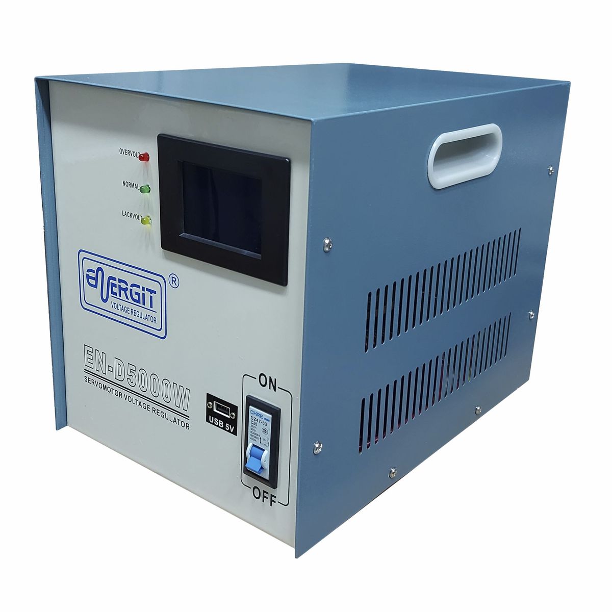 ENERGIT - ESTABILIZADOR SERVOMOTOR 5000W 5KVA 220V DIGITAL - ENERGIT