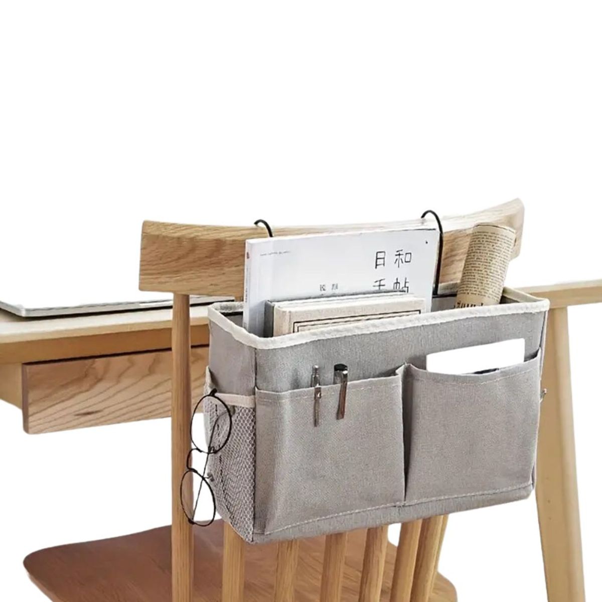 INSPIRA - Cesta de Almacenamiento Colgante de Tela con Bolsillos