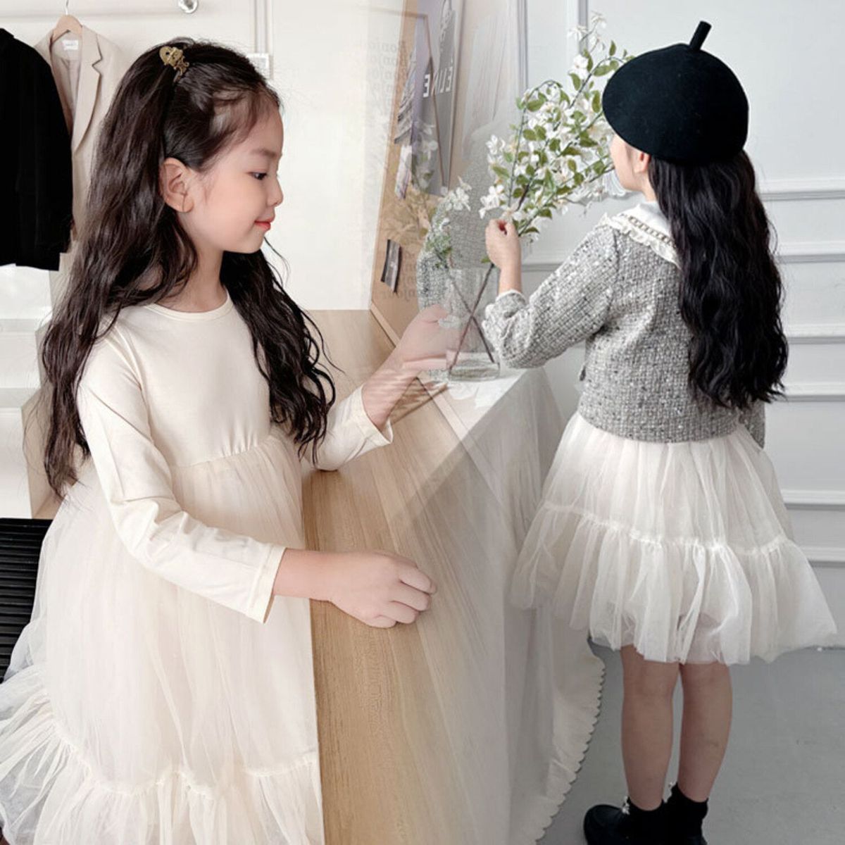 GENERICO - Vestido de Niña Fiesta   ( Vestido +   Saco )