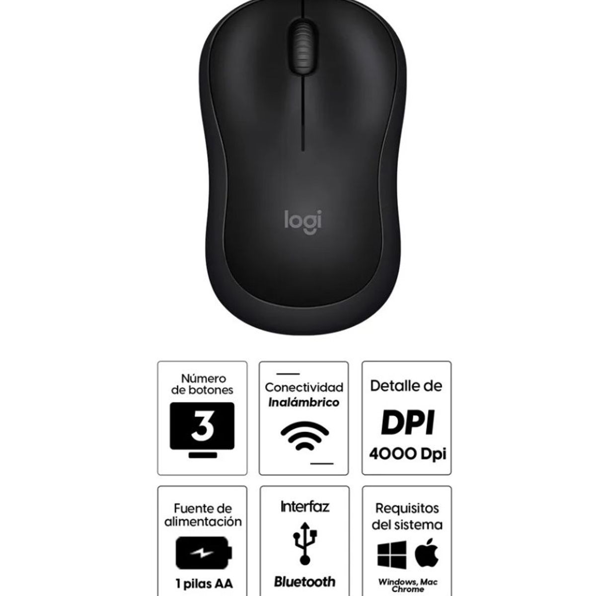 LOGITECH - Mouse Inalámbrico Logitech M240 Silent