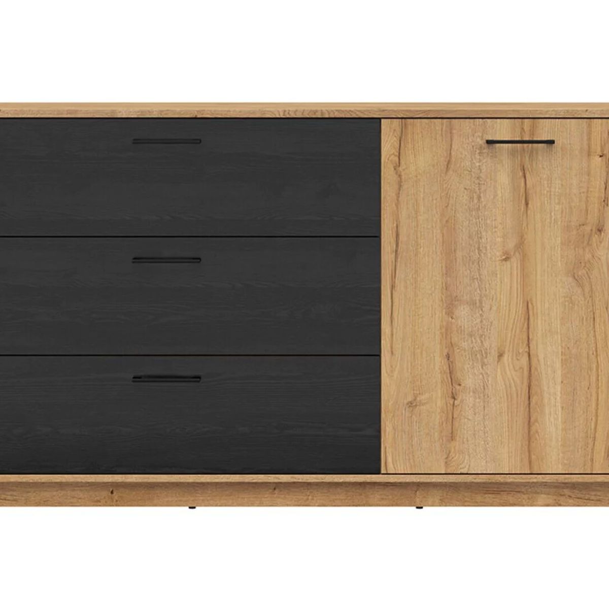 TU MESITA - Cómoda Clásica Alissa Color MacadamiaNegro TU MESITA