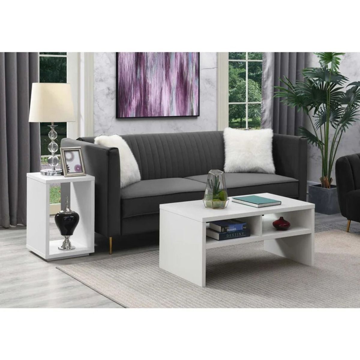 TU MESITA - Mesa de Centro Donna Color Blanco TU MESITA